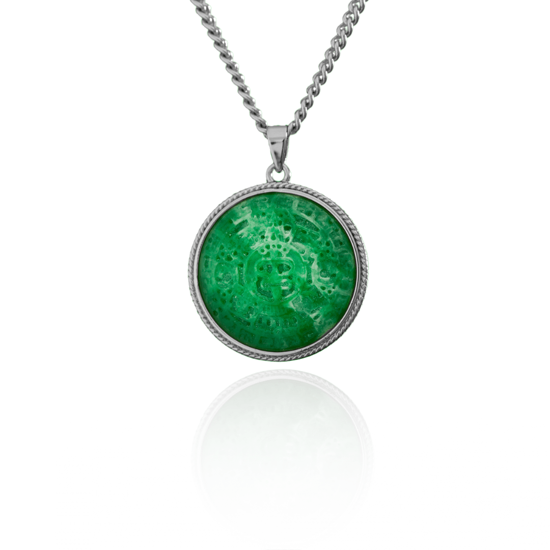 AZTEC SUN STONE (GREEN STONE)